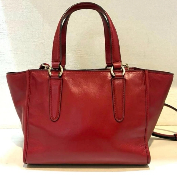 Coach Red Leather Purse Shoulder bag Crossbody G1405 33537 Vintage